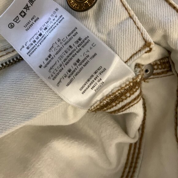 Re/Done White Super High Workwear Jeans size 26 denim bleached Y2K 90’s vintage - Picture 8 of 14